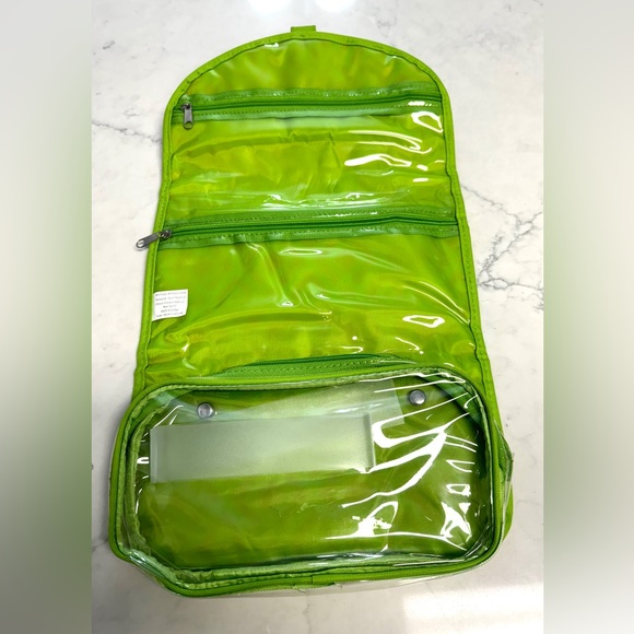 Compact Travel Case Embroidered Letter “J” Pink & Green - Picture 4 of 10